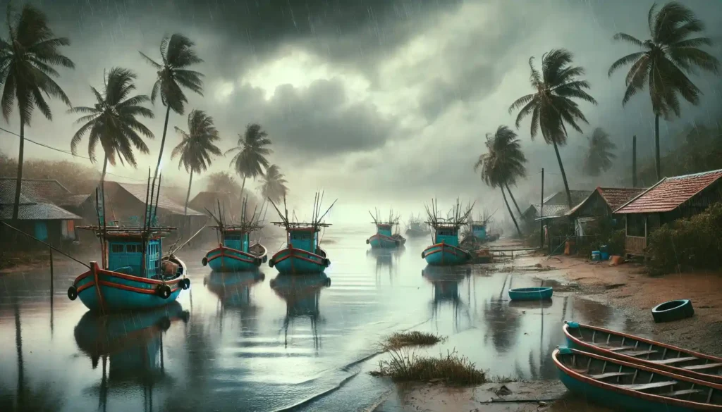 Epoca de tifones en Vietnam
