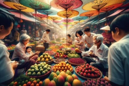 Mercado Dong Ba en Hue