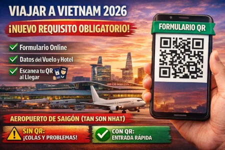 Nuevo requisito para entrar a Vietnam en 2026: formulario obligatorio con QR en Saigón